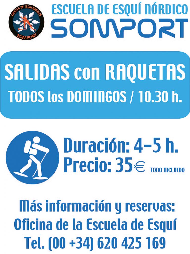 Salida con raquetas, todos los domingos, en Somport
