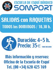 Salida con raquetas, todos los domingos, en Somport