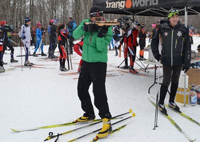 Biathlón láser en la Escuela de Esquí nórdico Somport