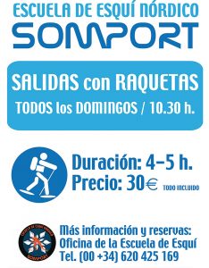 Salida con raquetas, todos los domingos, en Somport