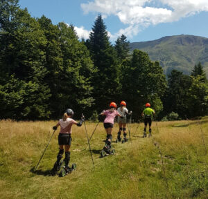 Ven a descubrir el Cross Skating o Roller todoterreno, en Somport y Candanchú Escuela de Esquí nórdico Somport Pirineos